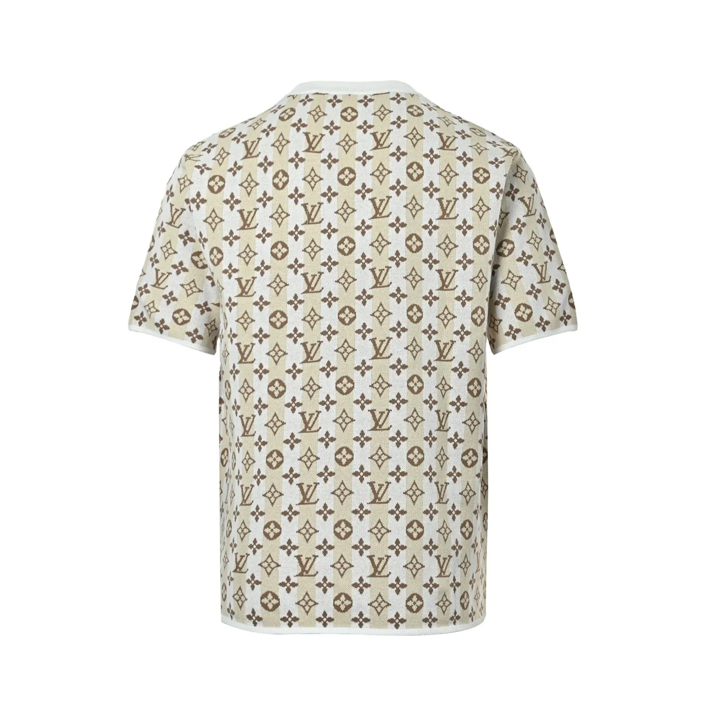 Louis Vuitton/Louis Vuitton 26ss allover old flower jacquard knitted short sleeves